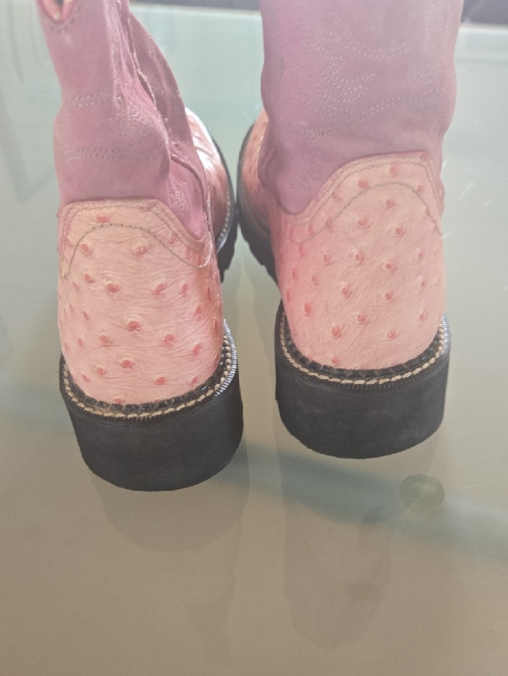 Ariat Pink Women's Western Pull-On Heeled Boots - Picture 3 of 11